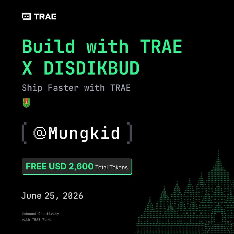 Cover Image for Build with TRAE X DISDIKBUD