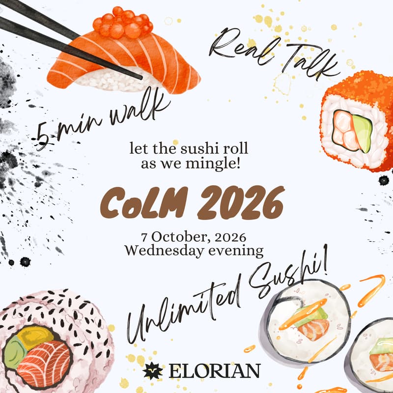 Cover Image for Elorian AI CoLM 2026 Dinner - waitlist