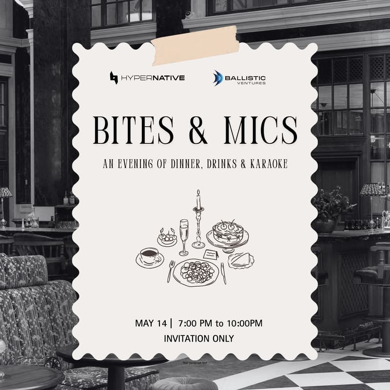 Cover Image for Bites & Mics: A Dinner And Karaoke Event