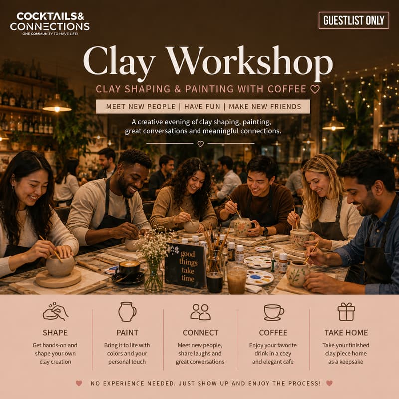 Cover Image for 🎨✨ Clay Art, Coffee & New People ✨☕