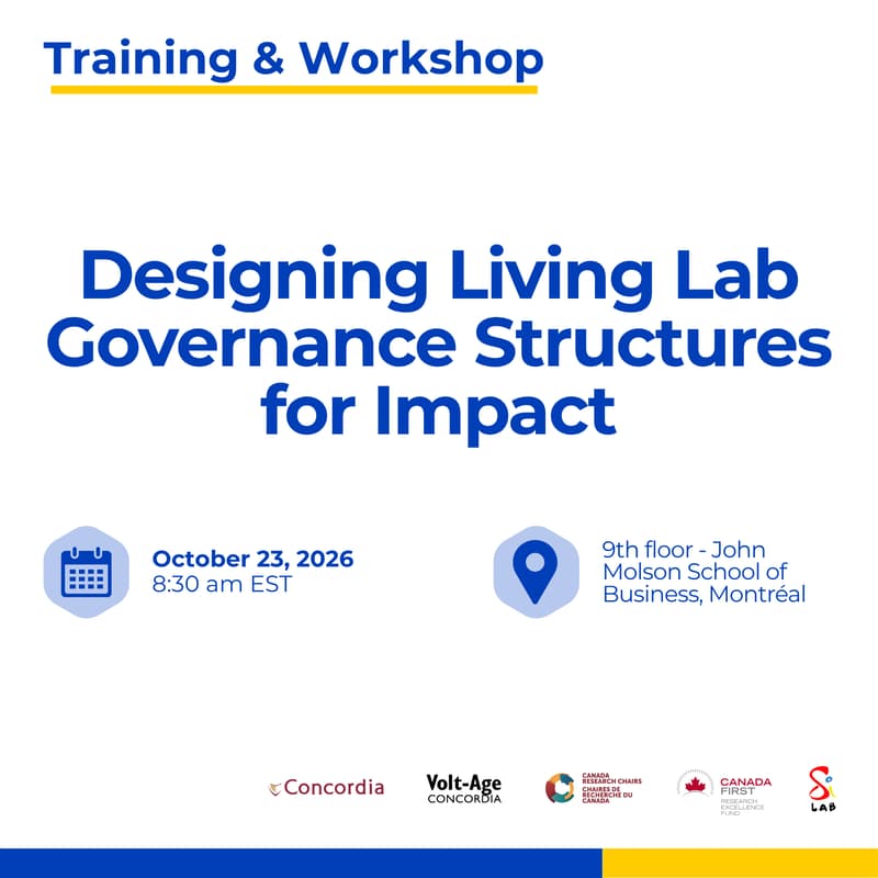 Cover Image for Designing Living Lab Governance Structures for Impact: Training & Workshop