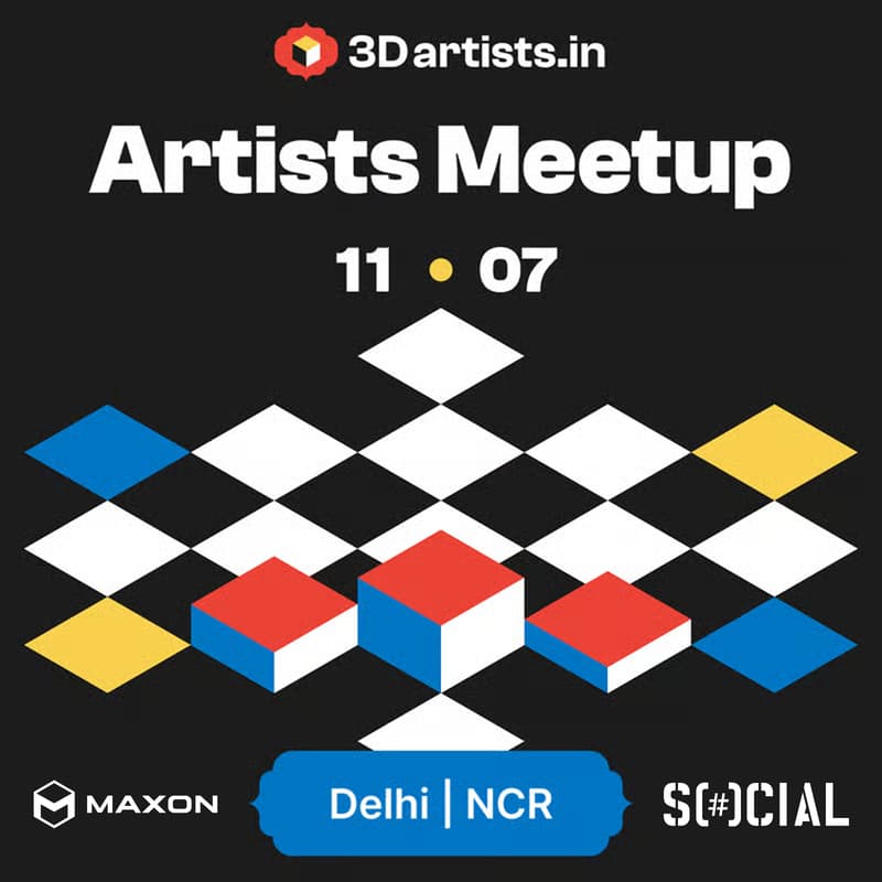 Cover Image for 3D Artists India Meetup - Delhi/NCR