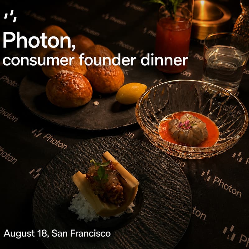 Cover Image for consumer founder michelin dinner @photon