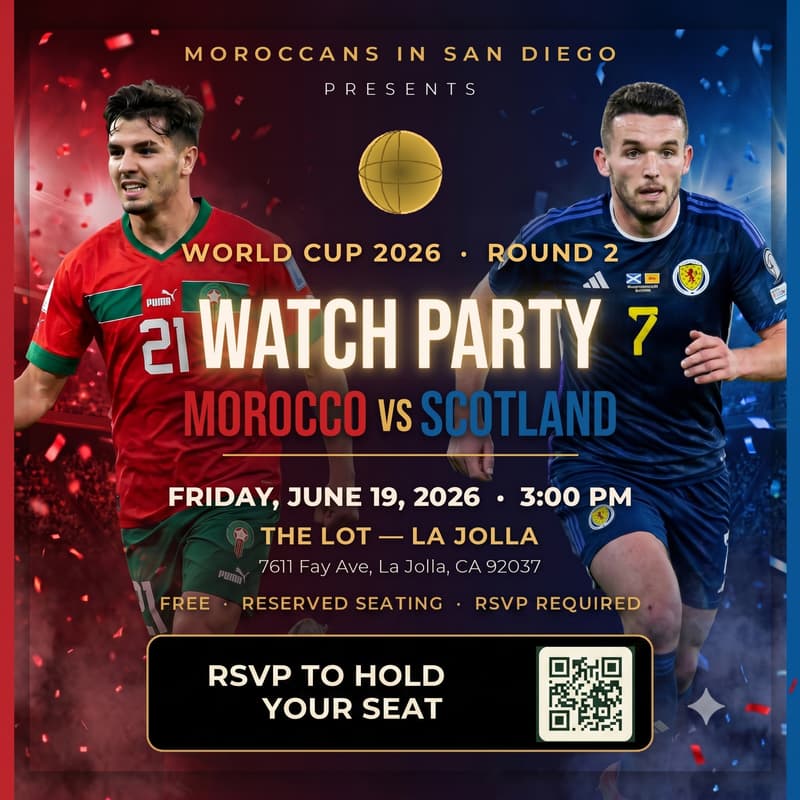 Cover Image for Morocco vs Scotlandβ World Cup Watch Party π²π¦