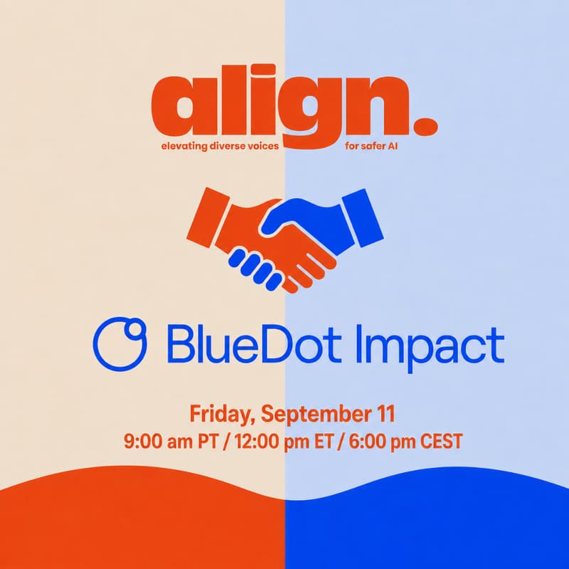 Cover Image for Align September Meeting! (with BlueDot Impact) [Virtual]