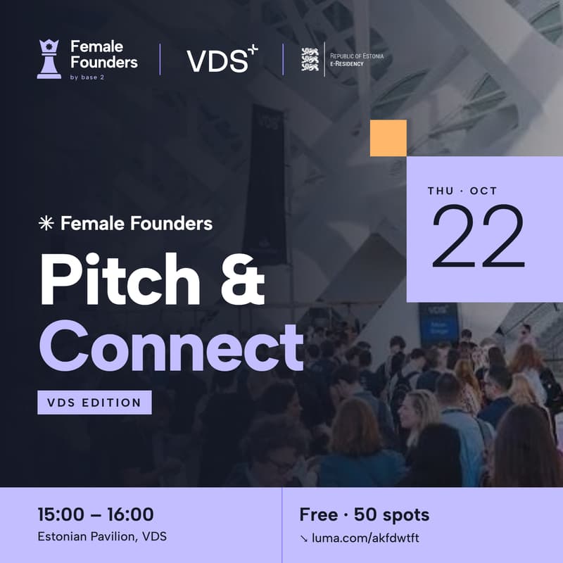 Cover Image for Female Founders Pitch & Connect | VDS Edition