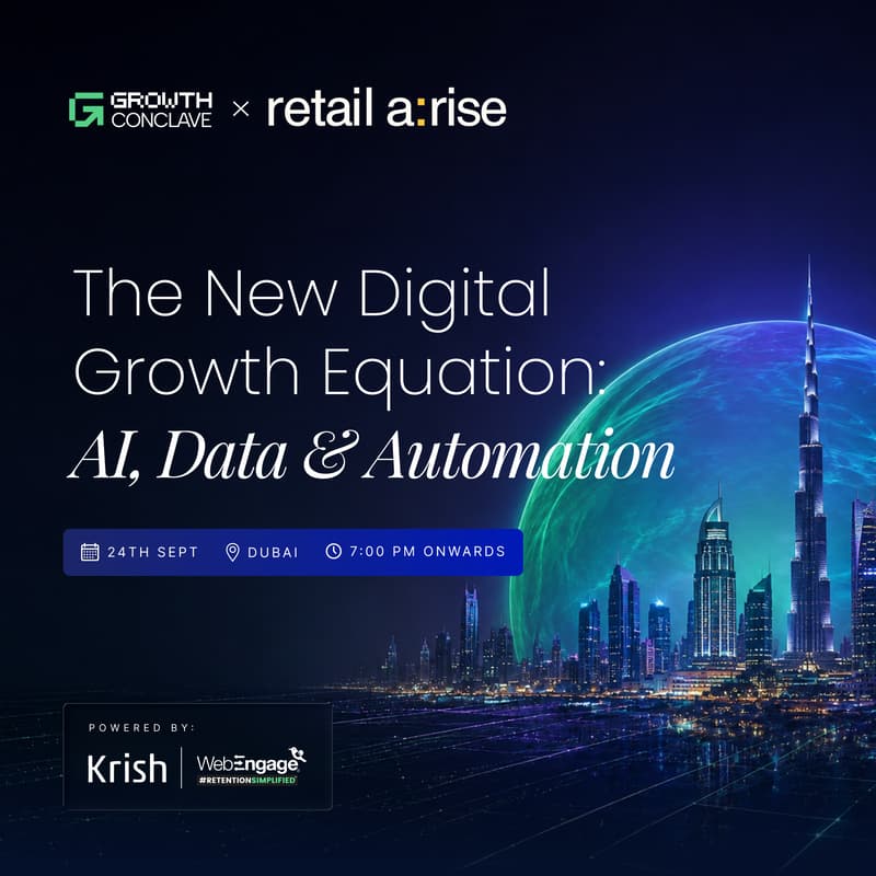 Cover Image for The New Digital Growth Equation: AI, Data & Automation | Krish Technolabs x WebEngage | Dubai