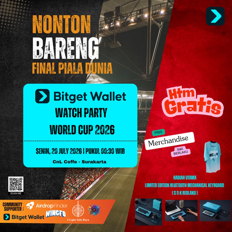 Cover Image for Watch Party Final World Cup 2026 with Bitget Wallet