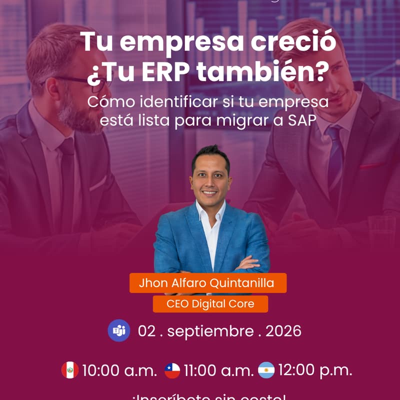 Cover Image for De ERP básico a empresa integrada | ¿Tu empresa está lista para SAP?