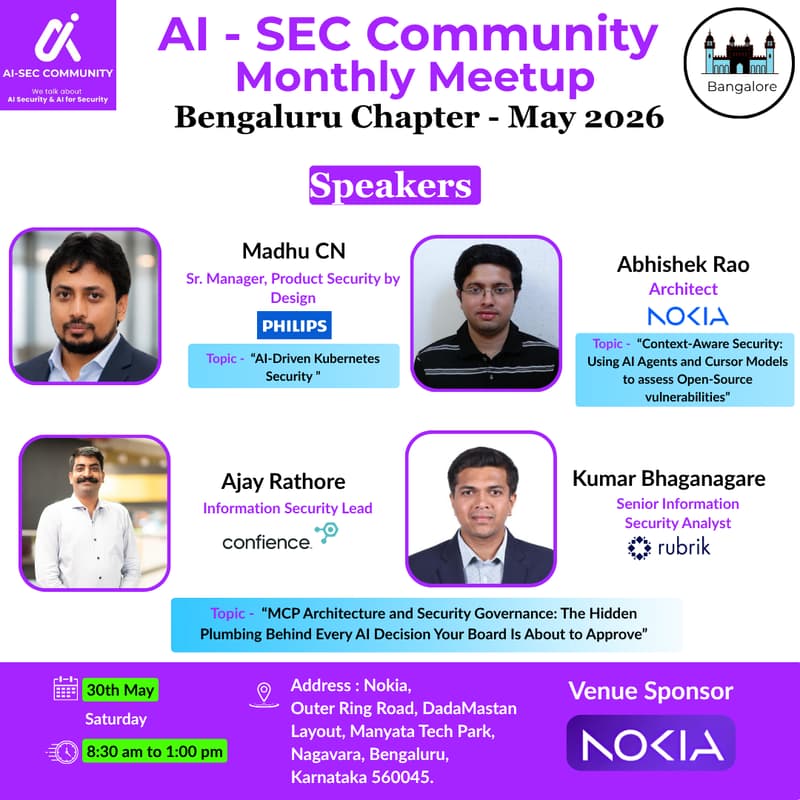 Cover Image for AI - SEC COMMUNITY MEETUP | MAY 2026