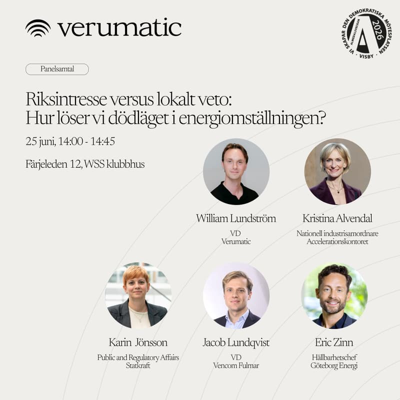 Cover Image for Riksintresse versus lokalt veto – hur löser vi dödläget i energiomställningen?