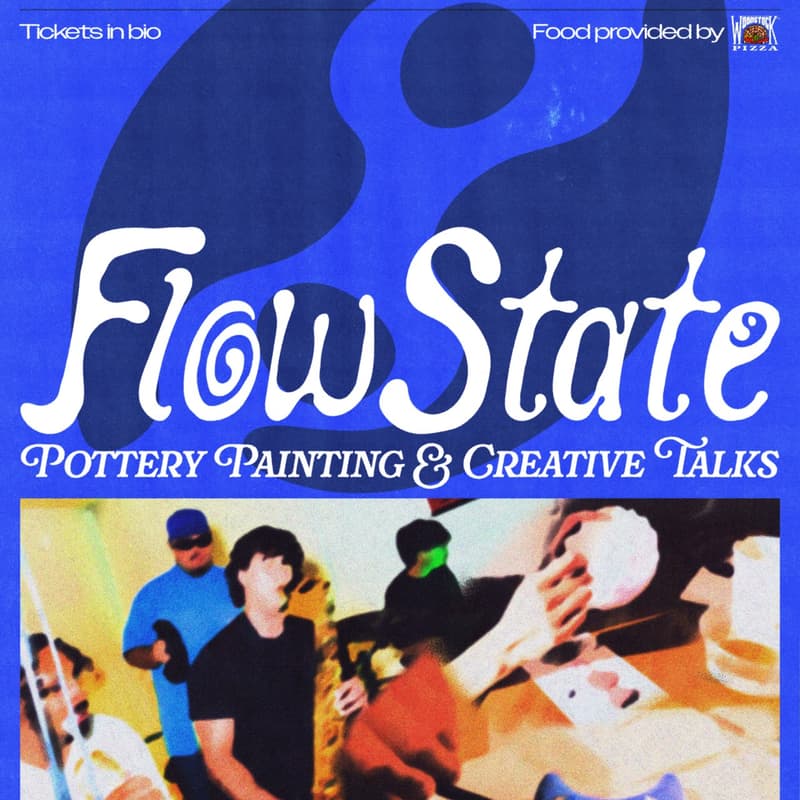 Cover Image for FLOWSTATE v.1 “pottery painting & creative talks”