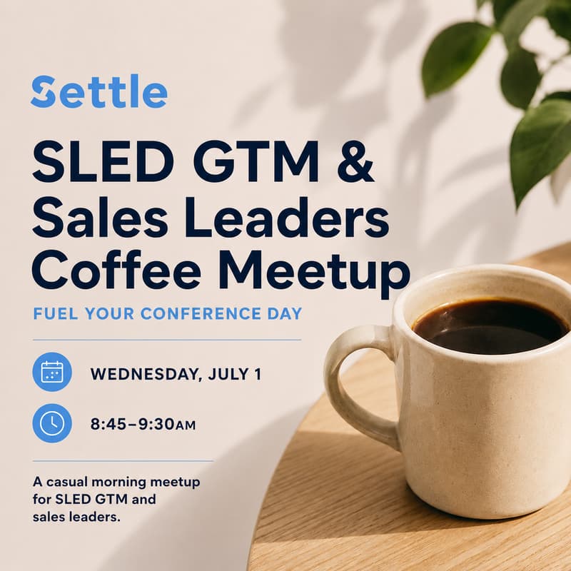 Cover Image for SLED GTM & Sales Leaders Coffee Meetup at AWS Summit DC
