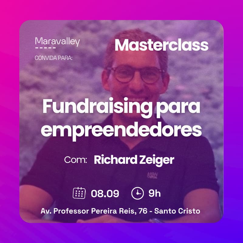 Cover Image for Masterclass - Fundraising para empreendedores