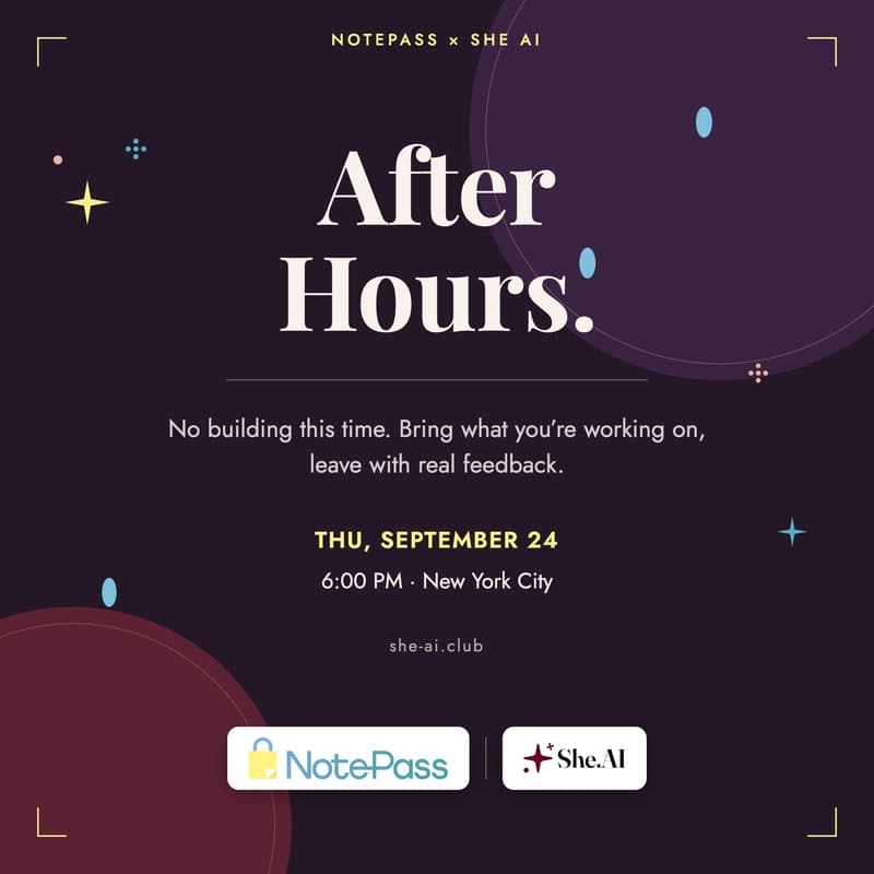 Cover Image for Notepass x She AI