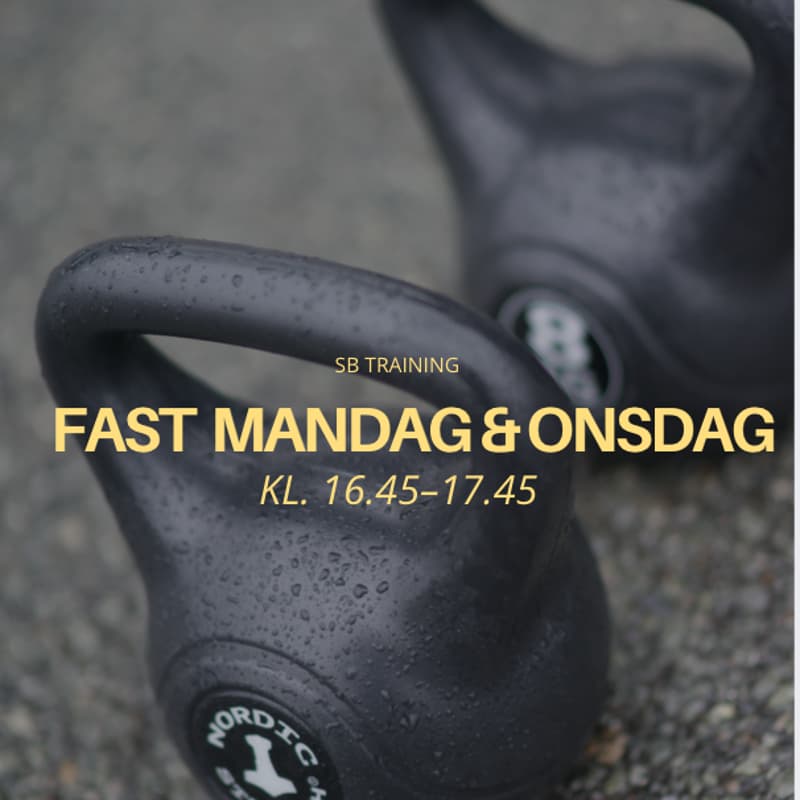 Cover Image for SB Training | mandag & onsdag kl. 16.45