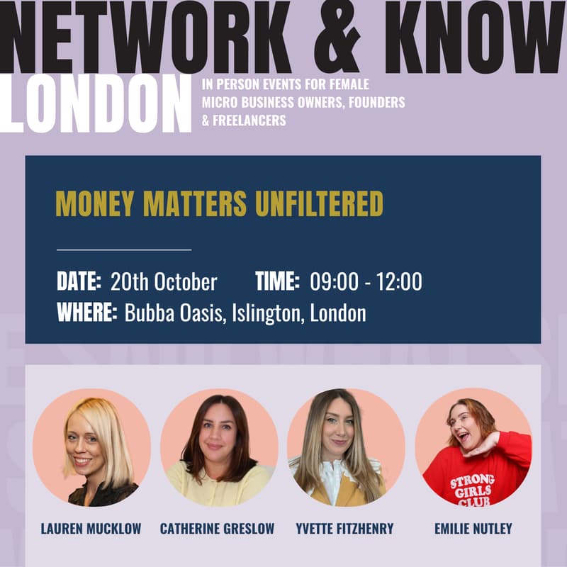 Cover Image for Network & Know: Money Matters Unfiltered | London