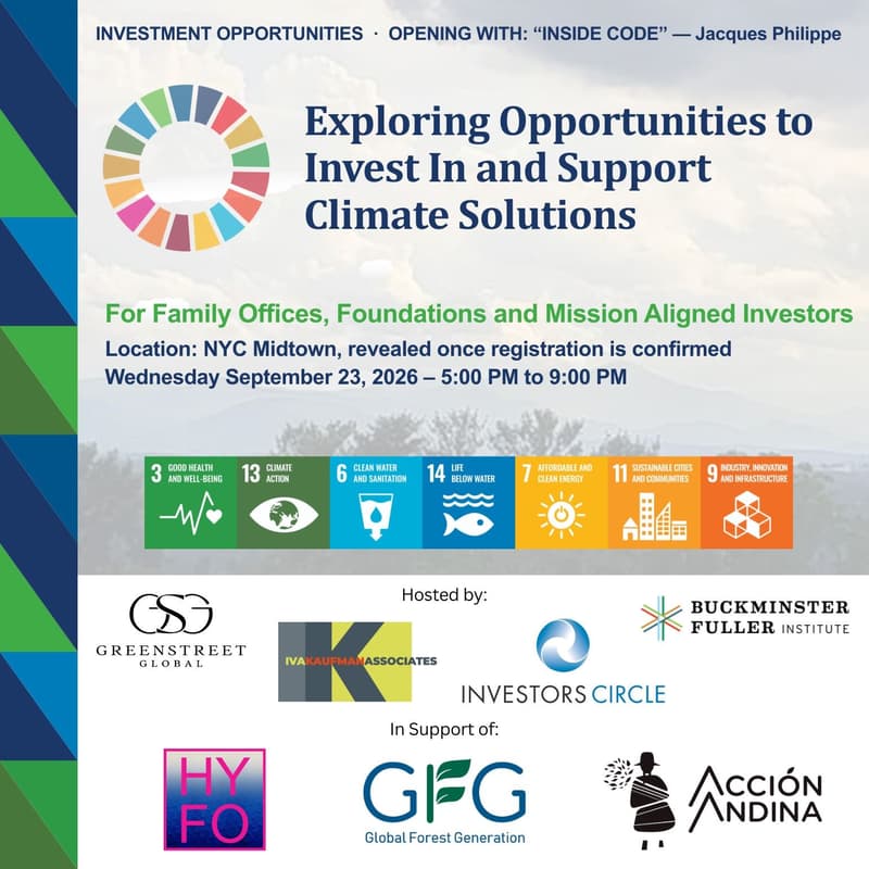 Cover Image for Climate Week NYC: Invest In and Support Climate Solutions
