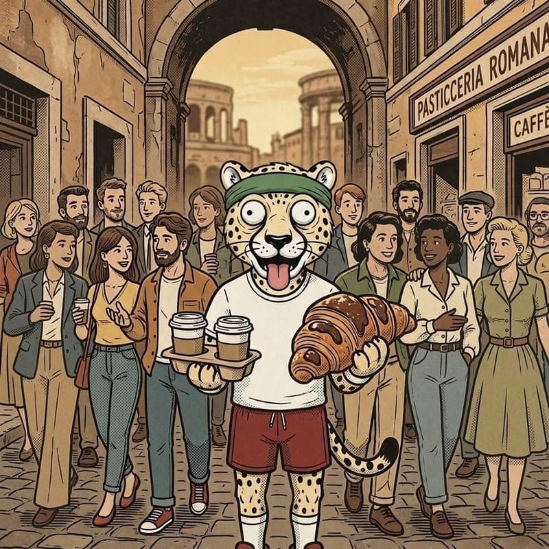 Cover Image for DoDo Walk, caffè e cornetto 008