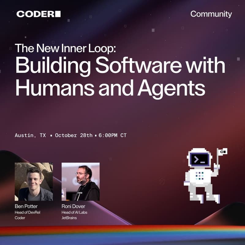 Cover Image for Coder & JetBrains Meetup | October 28th