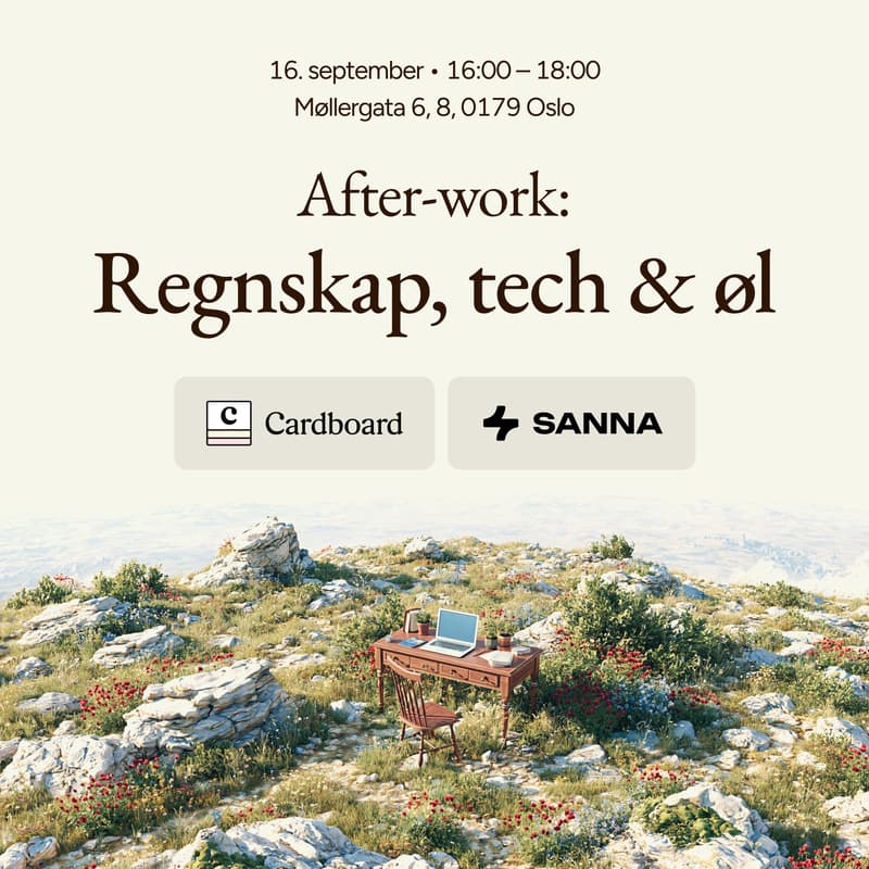 Cover Image for After-work: Regnskap, tech & øl