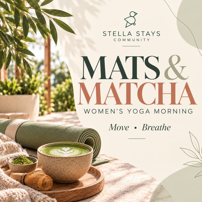 Cover Image for Mats & Matcha | Women’s Yoga Morning 🍵
