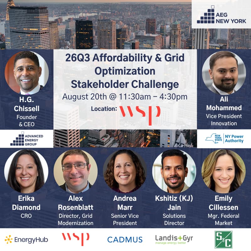 Cover Image for AEG New York 26Q3 Stakeholder Challenge: Affordability & Grid Optimization