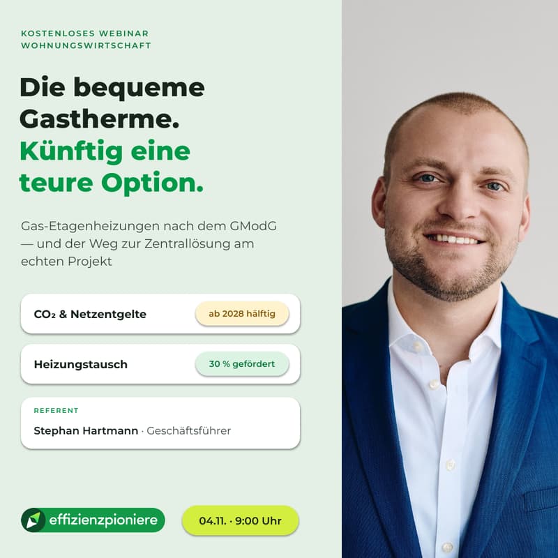 Cover Image for Gasheizungen werden durch das neue GModG deutlich teurer - Wie Baugenossenschaften nun mit Gas-Etagenheizungen umgehen sollte