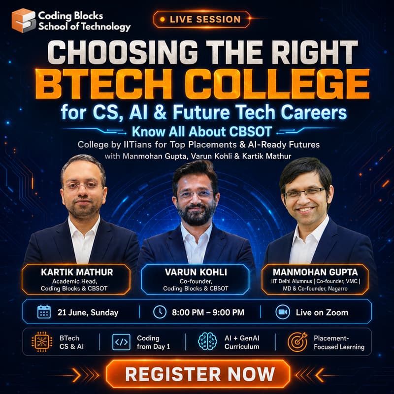 Cover Image for Why Should You Join Coding Blocks School of Technology (CBSOT)?