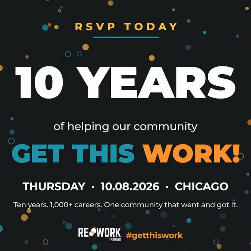 Cover Image for re:WORK TRAINING 10 Year Anniversary Celebration