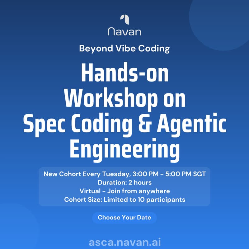 Cover Image for Beyond Vibe Coding: Hands-on Workshop on Spec Coding & Agentic Engineering