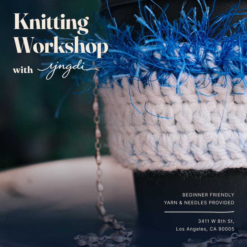 Cover Image for Make Your Own Knitted Coffee Cozy at 20g
