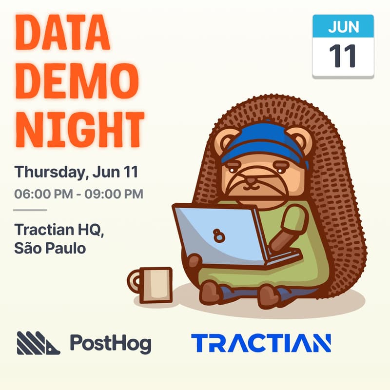 Cover Image for Demo Night São Paulo w/ PostHog and Tractian