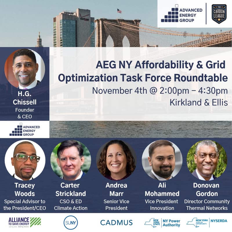 Cover Image for AEG NY Affordability & Grid Optimization Task Force Roundtable