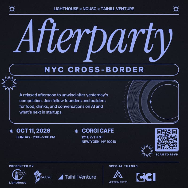 Cover Image for Afterparty of the 2026 NYC Cross-Border U.S. Startup Competition
