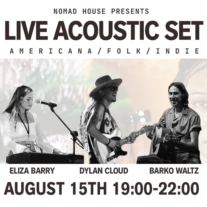 Cover Image for LIVE ACOUSTIC SESSION Hosted by Nomad House