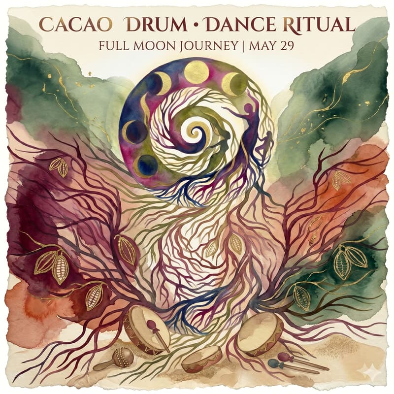Cover Image for Full moon drum & cacao ritual