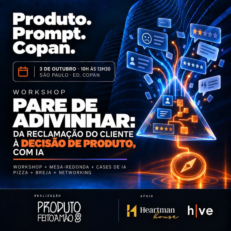 Cover Image for Pare de adivinhar: da reclamação do cliente à decisão de produto, com IA