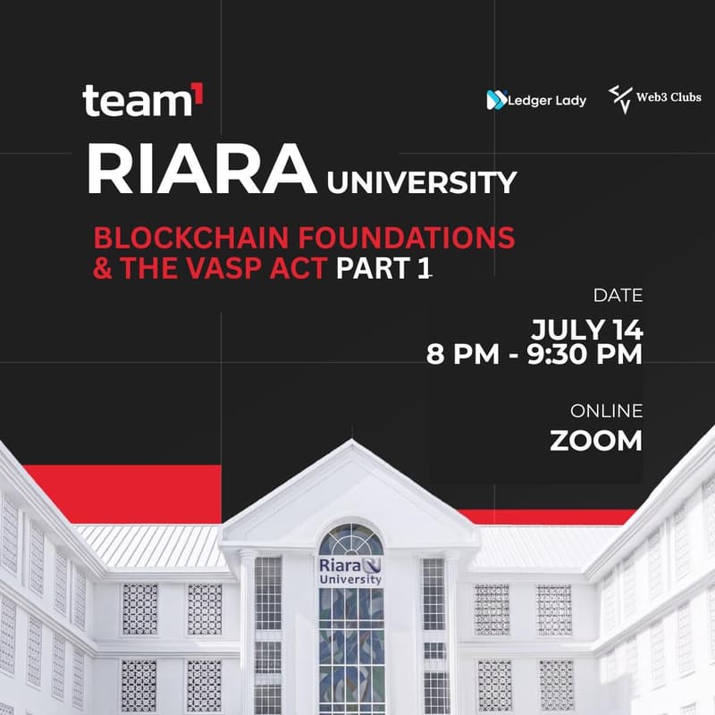Cover Image for Riara University | Web3 Connect Part 1 (Virtual)