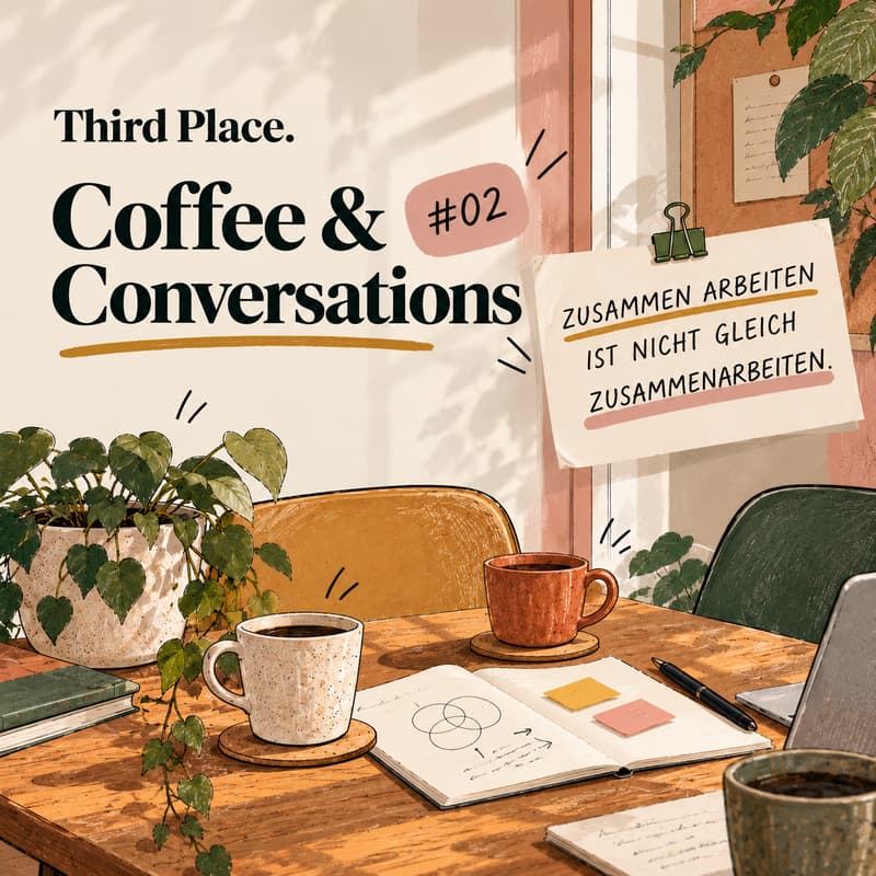 Cover Image for Coffee & Conversations #02 – Zusammen arbeiten ist nicht gleich zusammenarbeiten.