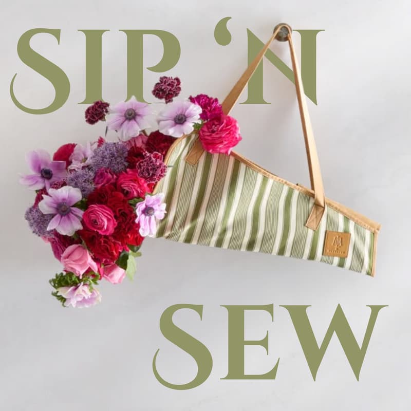 Cover Image for Sip 'n Sew- Flower Market Bags
