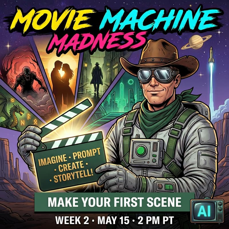 Cover Image for Movie Machine Madness: Week 2 — Make Your First Scene