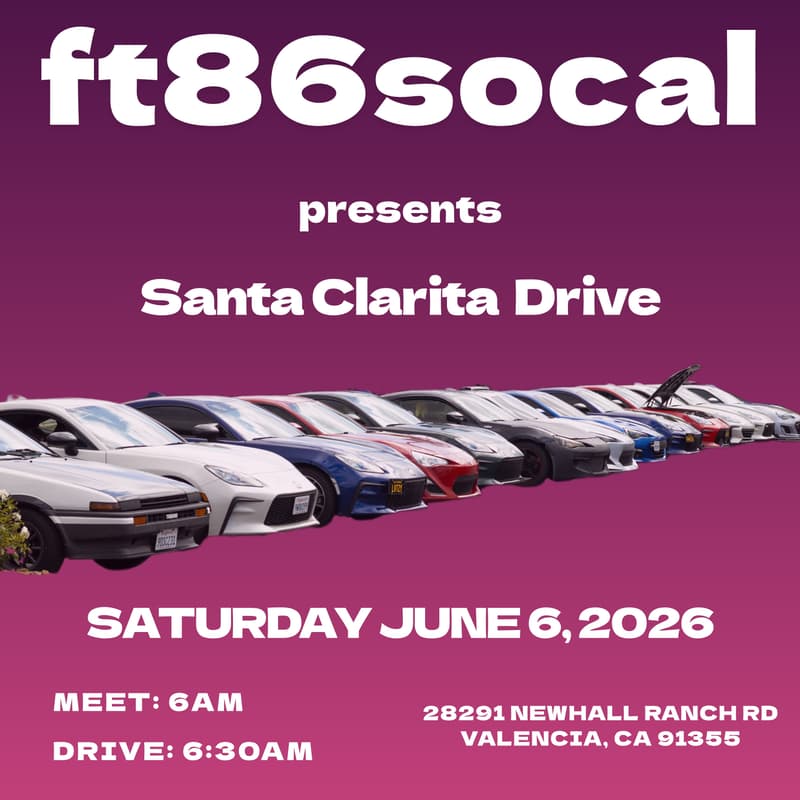 Cover Image for ft86socal June 2026 Drive