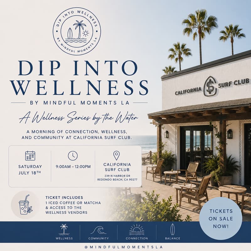 Cover Image for DIP INTO WELLNESS - The Ultimate Wellness Day Party
