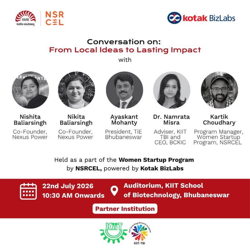 Cover Image for 📍 Women Entrepreneurs Meet-up in Bhubaneswar | From Local Ideas to Lasting Impact