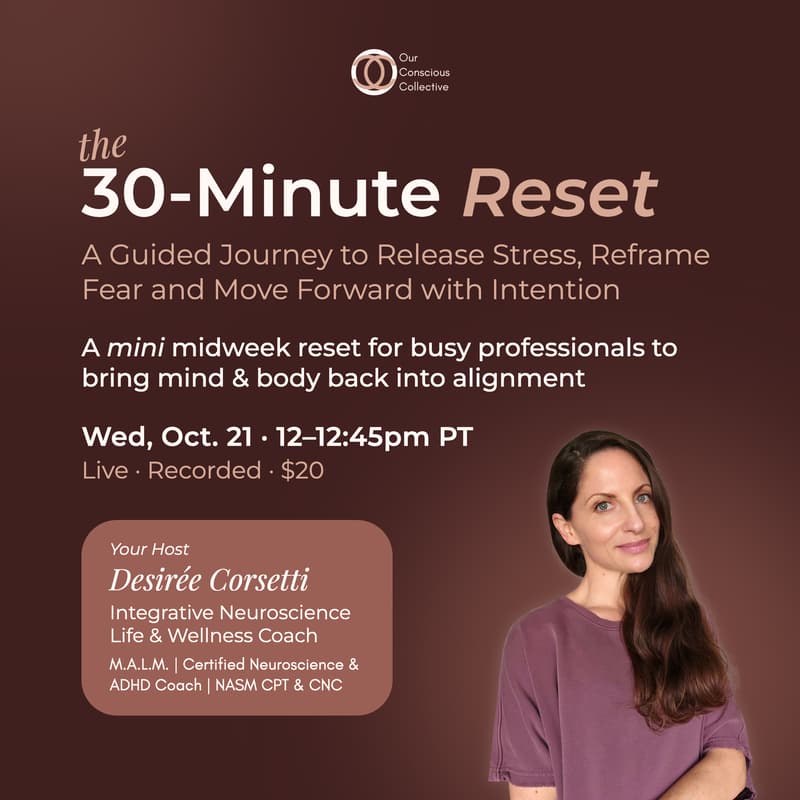 Cover Image for The 30-Minute Reset: A Guided Journey to Release Stress, Reframe Fear & Move Forward with Intention