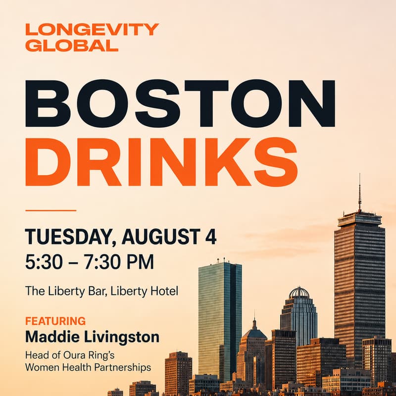 Cover Image for Longevity Global Meetup Feat. Oura’s Head of Women’s Health Partnerships Maddie Livingston