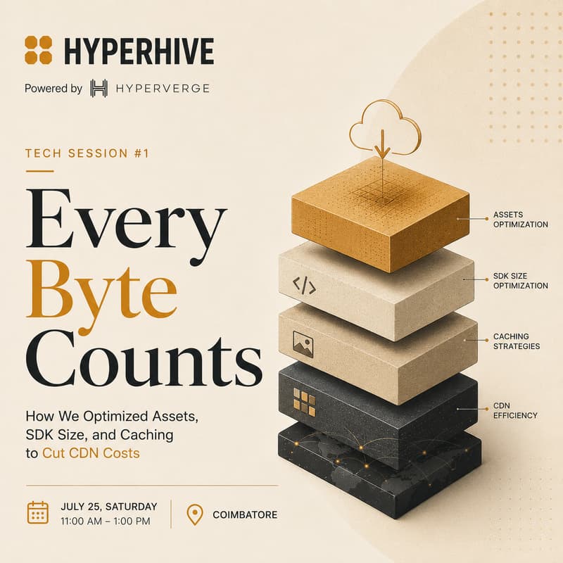 Cover Image for HyperHive Tech Session #1: Every Byte Counts ; How We Optimized Assets, SDK Size, and Caching to Cut CDN Costs