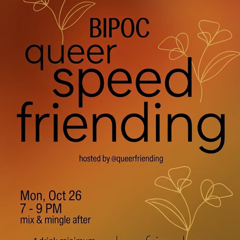 Cover Image for BIPOC Queer Speed Friending @ Bf-Co-op