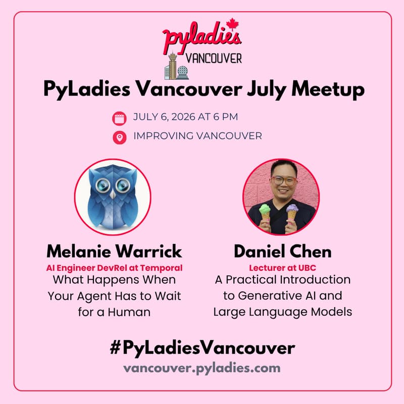 Cover Image for PyLadies Vancouver July 2026 Meetup